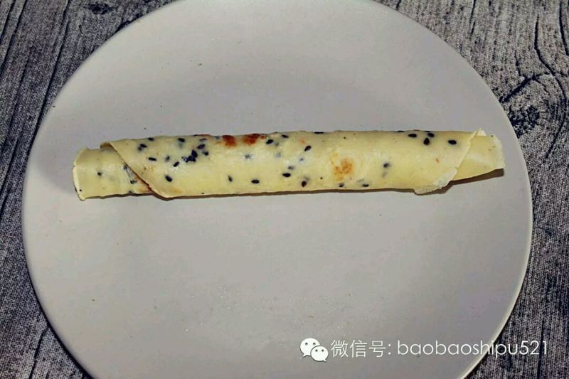 黑芝麻虾皮蛋卷的做法图解11