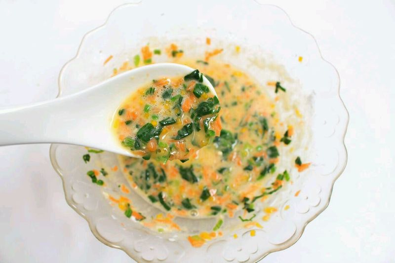 蔬菜鸡蛋饼的做法图解5