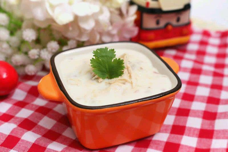 牛奶雞肉蘑菇湯的做法图解12