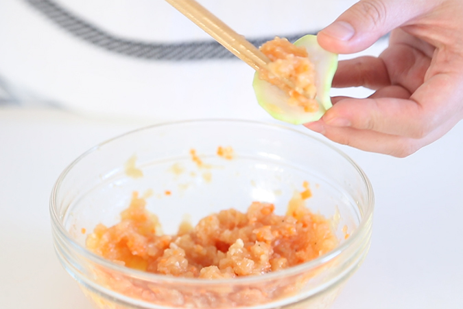 瓢瓜肉沫夹 宝宝辅食微课堂的做法图解7