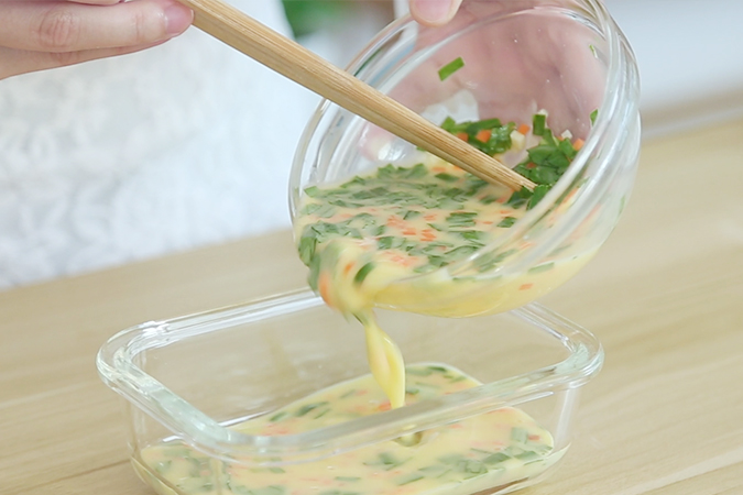 蔬菜奶酪蛋蒸糕 宝宝辅食微课堂的做法图解6