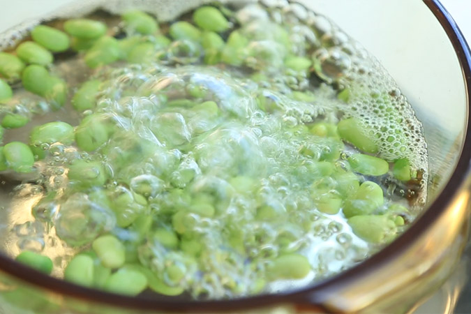 奶香毛豆浓汤 宝宝辅食微课堂的做法图解3