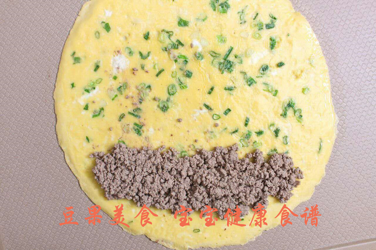 猪肝蛋卷  宝宝健康食谱的做法图解8