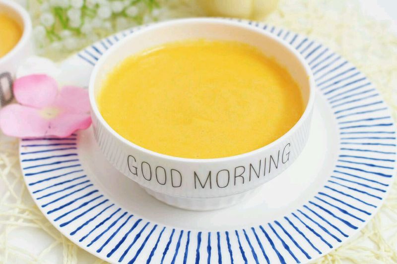 这样搭配的营养浓汤，宝宝喝了一碗还要！南瓜羹的做法图解7