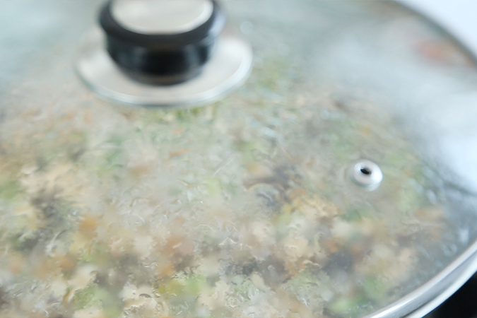 三文鱼奶酪烩饭 宝宝辅食微课堂的做法图解8