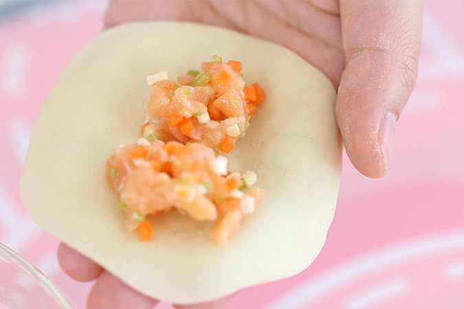 三文鱼肉包 宝宝辅食微课堂的做法图解8
