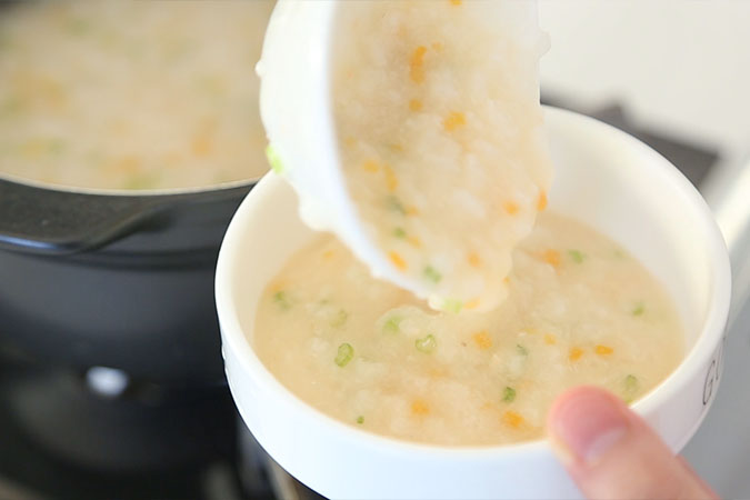 三文鱼什蔬粥 宝宝辅食微课堂的做法图解9