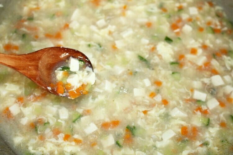 跟你说了多少遍，这个季节孩子要补锌！花蛤豆腐羹的做法图解9