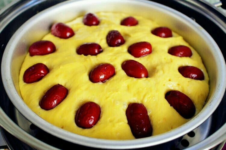 南瓜红枣发糕的做法图解9