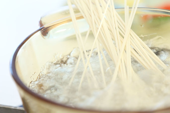 双椒芝士面 宝宝辅食微课堂的做法图解3