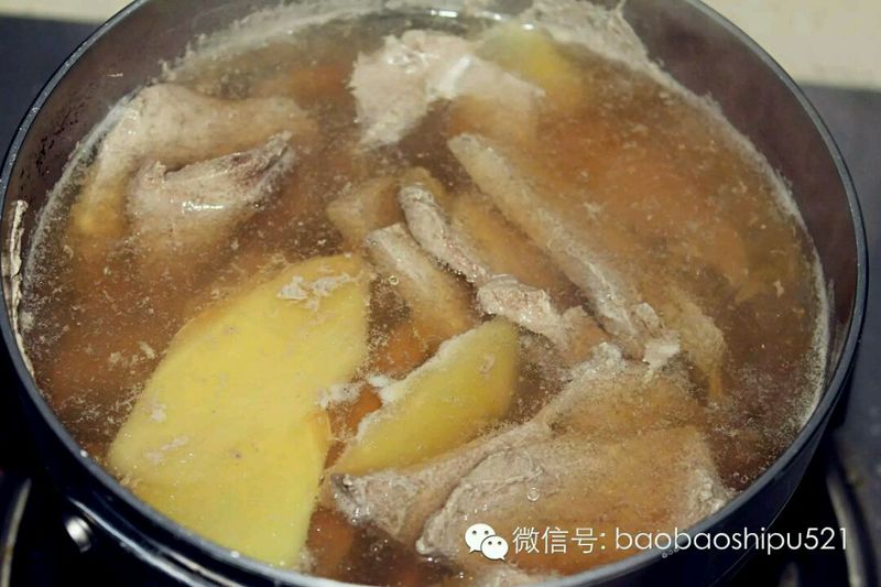 如何给宝宝正确吃猪肝，补铁食谱 | 猪肝蔬菜饼的做法图解4