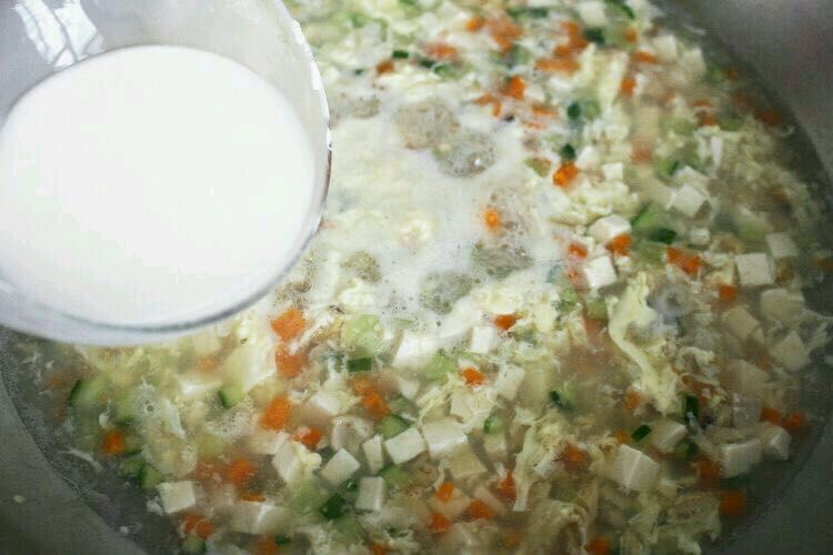 跟你说了多少遍，这个季节孩子要补锌！花蛤豆腐羹的做法图解10