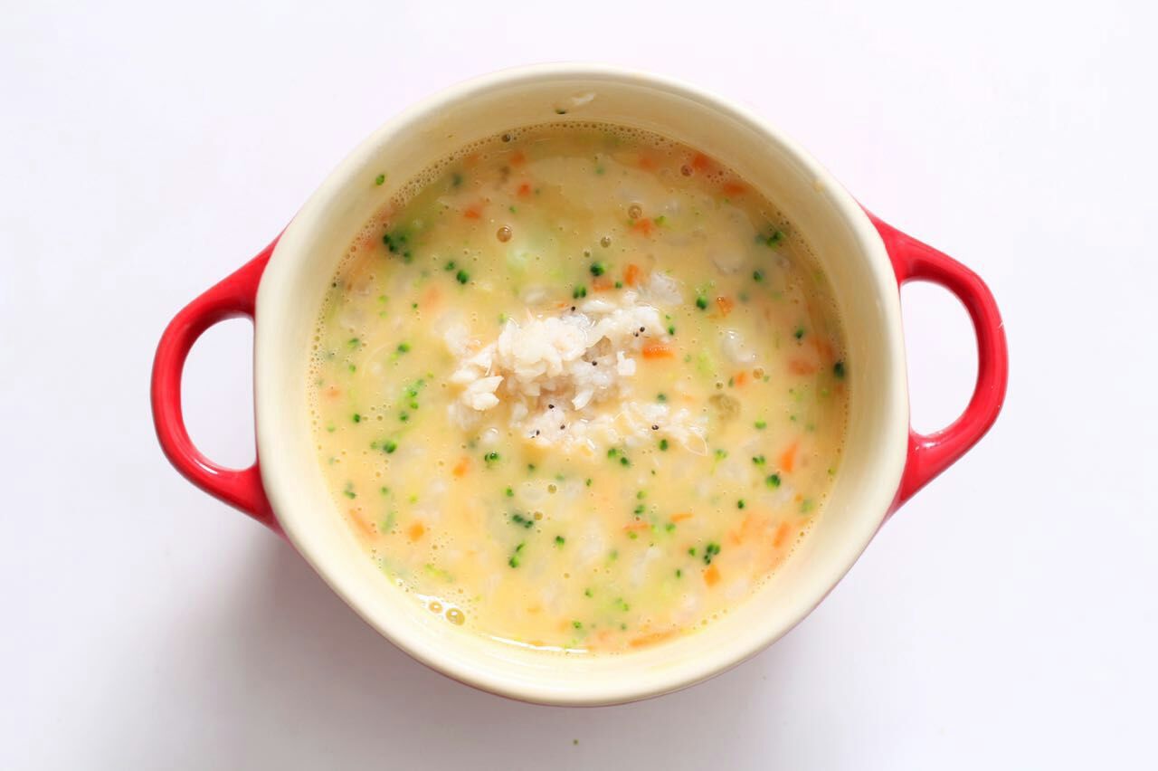 西蓝花蛋蒸饭 宝宝健康食谱的做法图解7