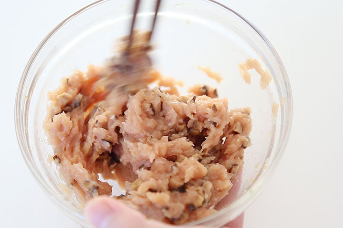 豇豆花环肉丸 宝宝辅食微课堂的做法图解4