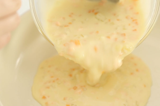 三文鱼什蔬饼 宝宝辅食微课堂的做法图解8