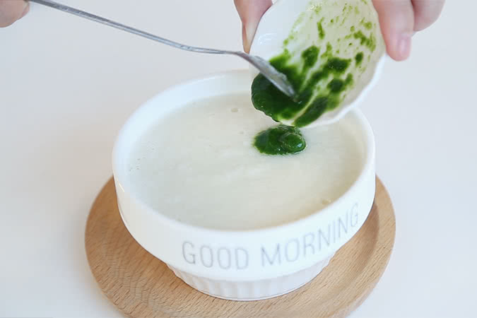 油菜米粉糊 宝宝辅食微课堂的做法图解7