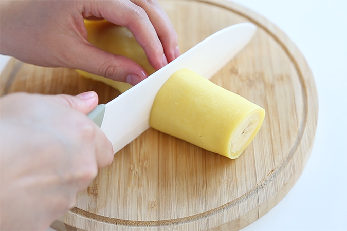 香蕉班戟卷 宝宝辅食微课堂的做法图解11