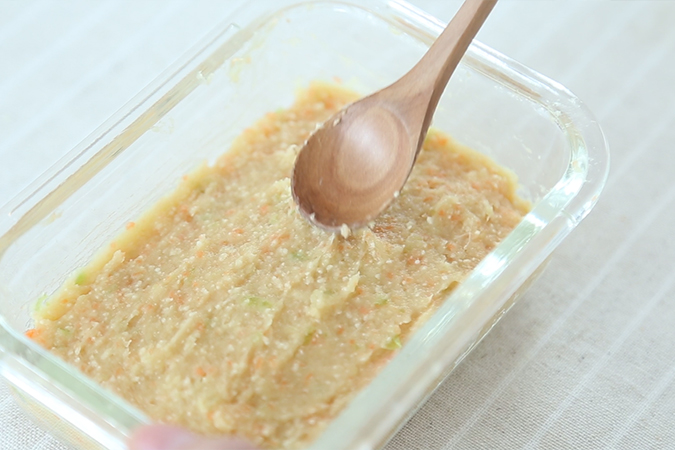 蔬菜鸡肉小方 宝宝辅食微课堂的做法图解5