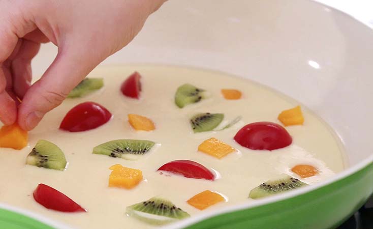  宝宝辅食微课堂  水果奶香披萨的做法图解9