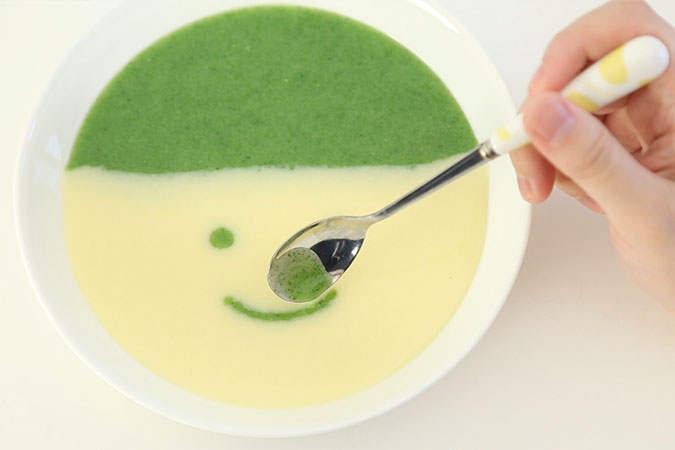 蛋黄青菜糊的做法图解11