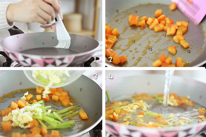 紫甘蓝剪刀面的做法图解7