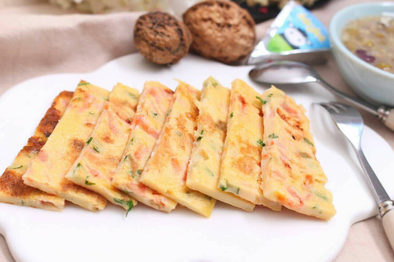 番茄鸡蛋饼 宝宝健康食谱的做法图解10