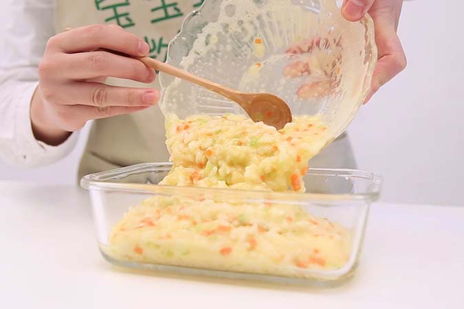 宝宝辅食微课堂  时蔬蛋蒸饭的做法图解6