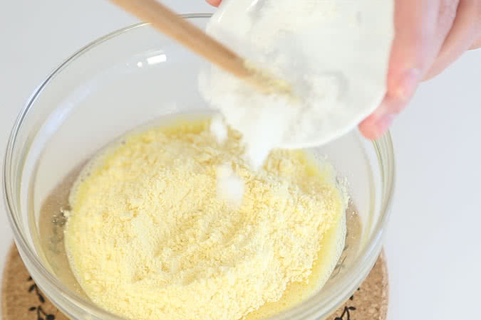 奶香玉米饼 宝宝辅食微课堂的做法图解4