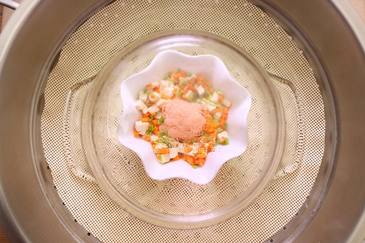 三文鱼球蒸南瓜 宝宝健康食谱的做法图解8