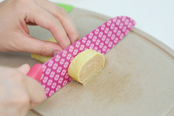 莲藕猪肉蛋卷 宝宝辅食微课堂的做法图解10