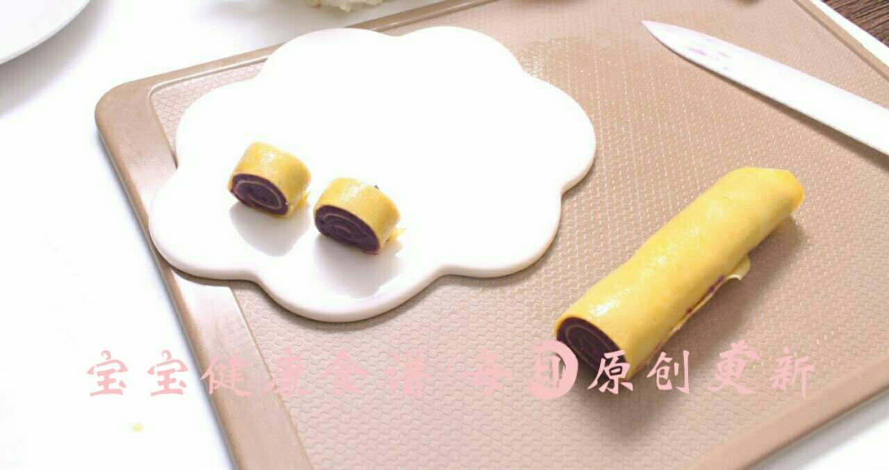 紫薯蛋卷  宝宝健康食谱的做法图解9