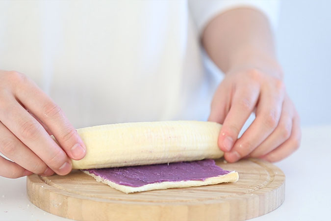 紫薯吐司卷 宝宝辅食微课堂的做法图解7
