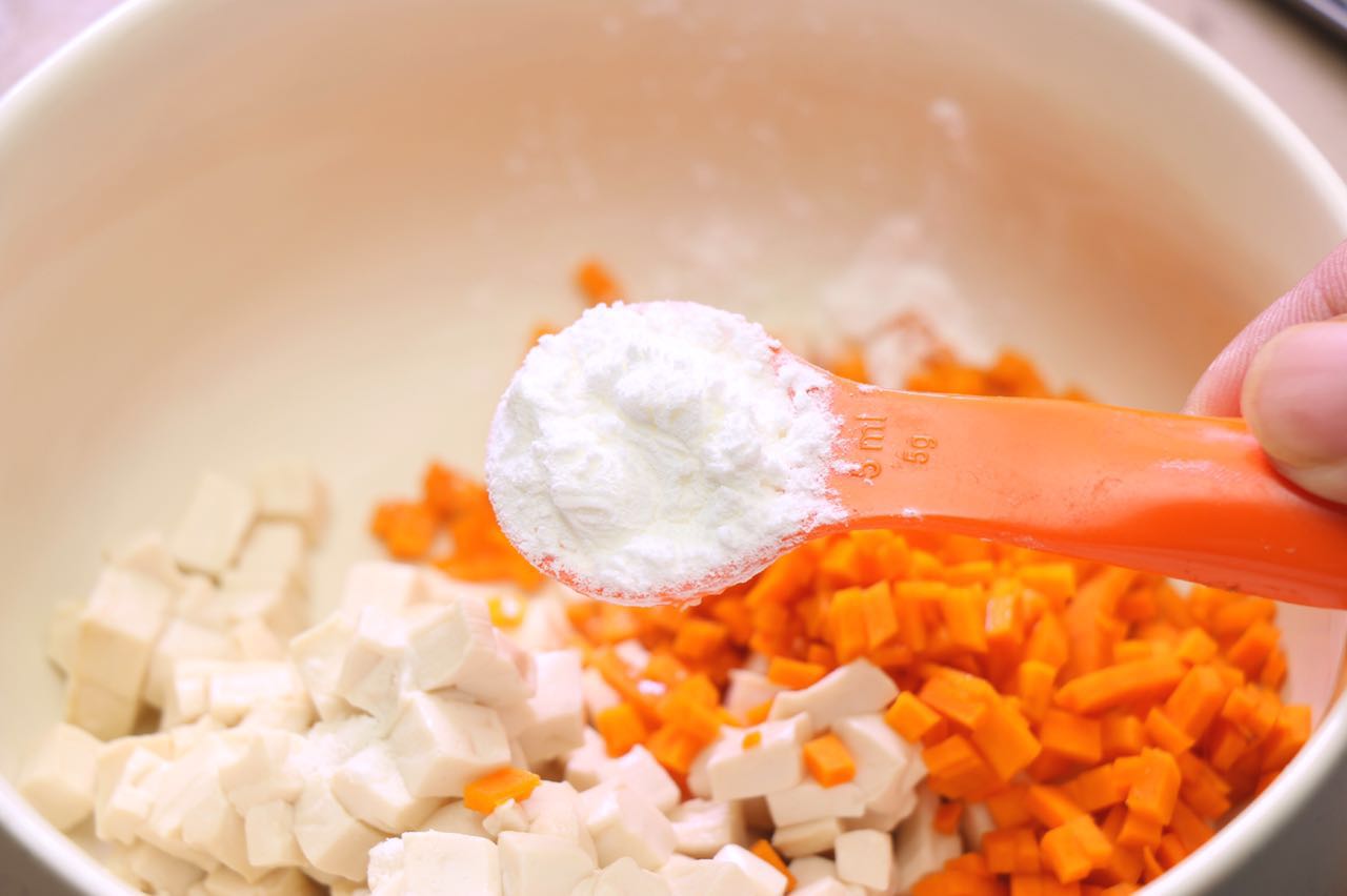 三文鱼球蒸南瓜 宝宝健康食谱的做法图解6