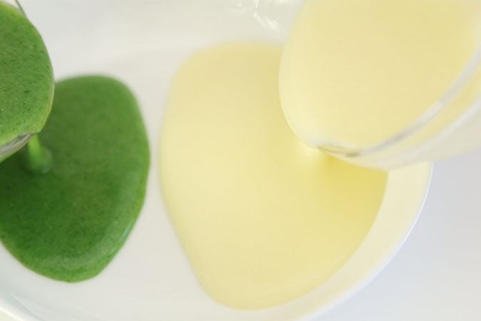 蛋黄青菜糊的做法图解9