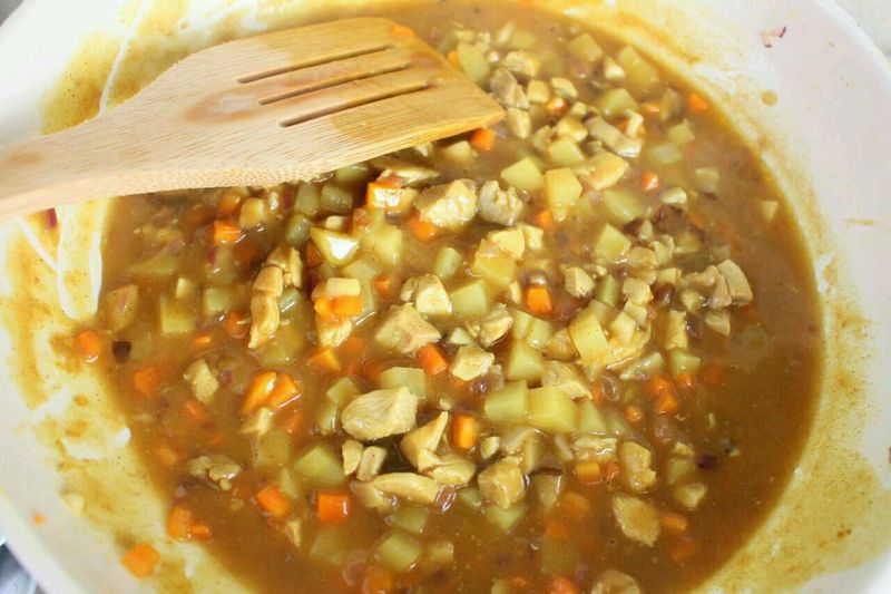 咖喱鸡肉饭  宝宝健康食谱的做法图解11