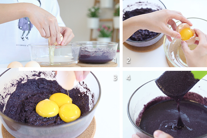 黑米蒸蛋糕 宝宝辅食微课堂的做法图解6