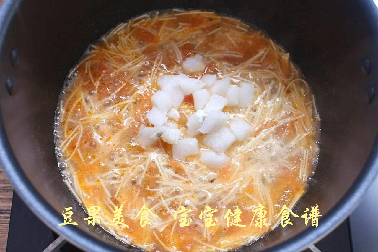 鳕鱼番茄面  宝宝健康食谱的做法图解10