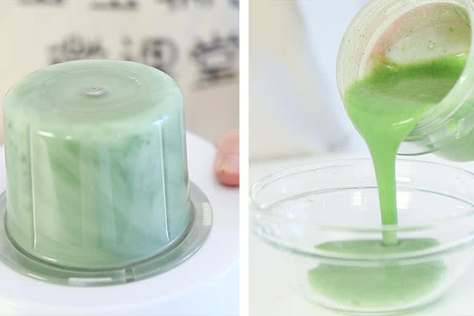 蛋黄青菜糊的做法图解6