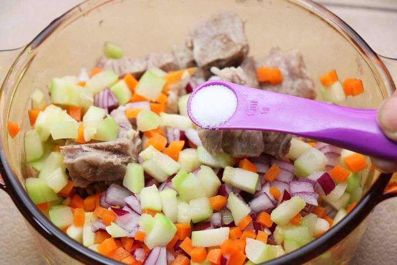 时蔬蒸排骨的做法图解6