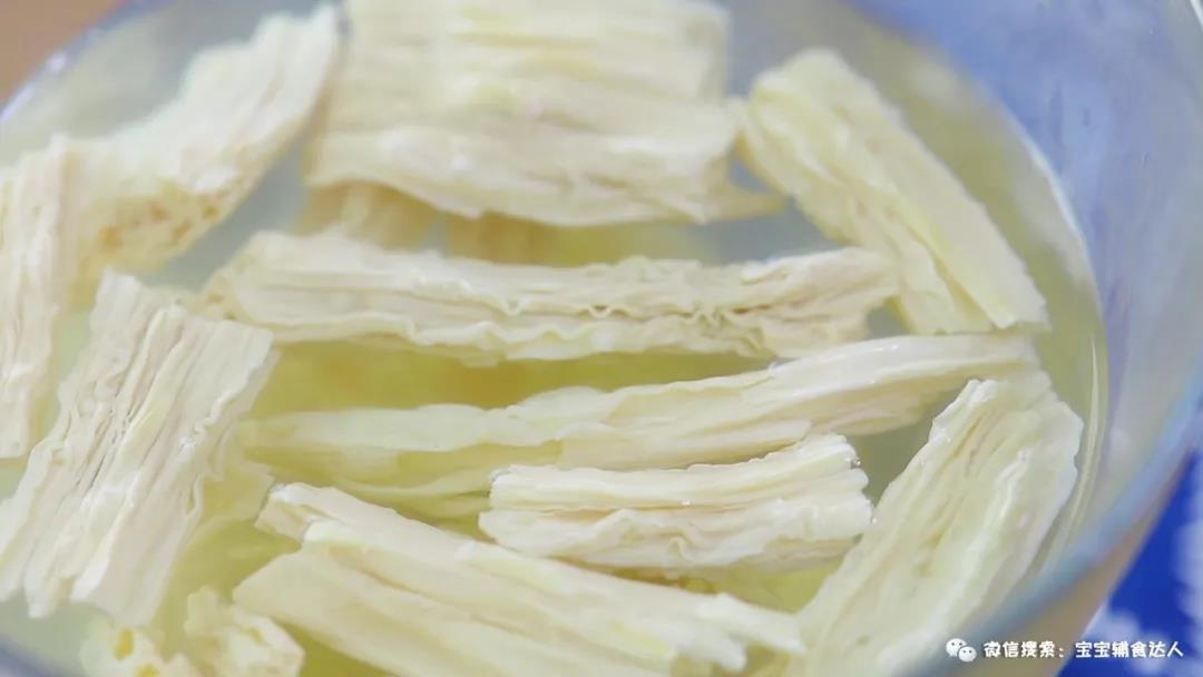 腐竹煎蛋 宝宝辅食食谱的做法图解2