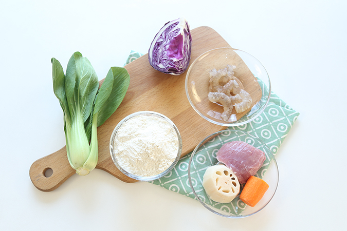 彩色迷你小水饺 宝宝辅食微课堂的做法图解1