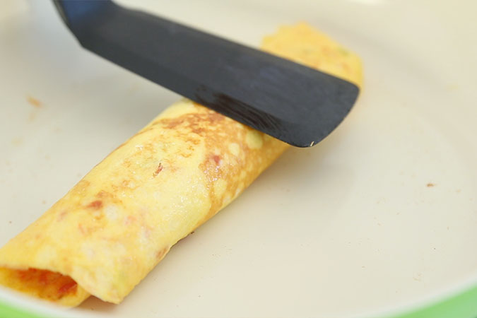 番茄鸡蛋卷 宝宝辅食微课堂的做法图解9