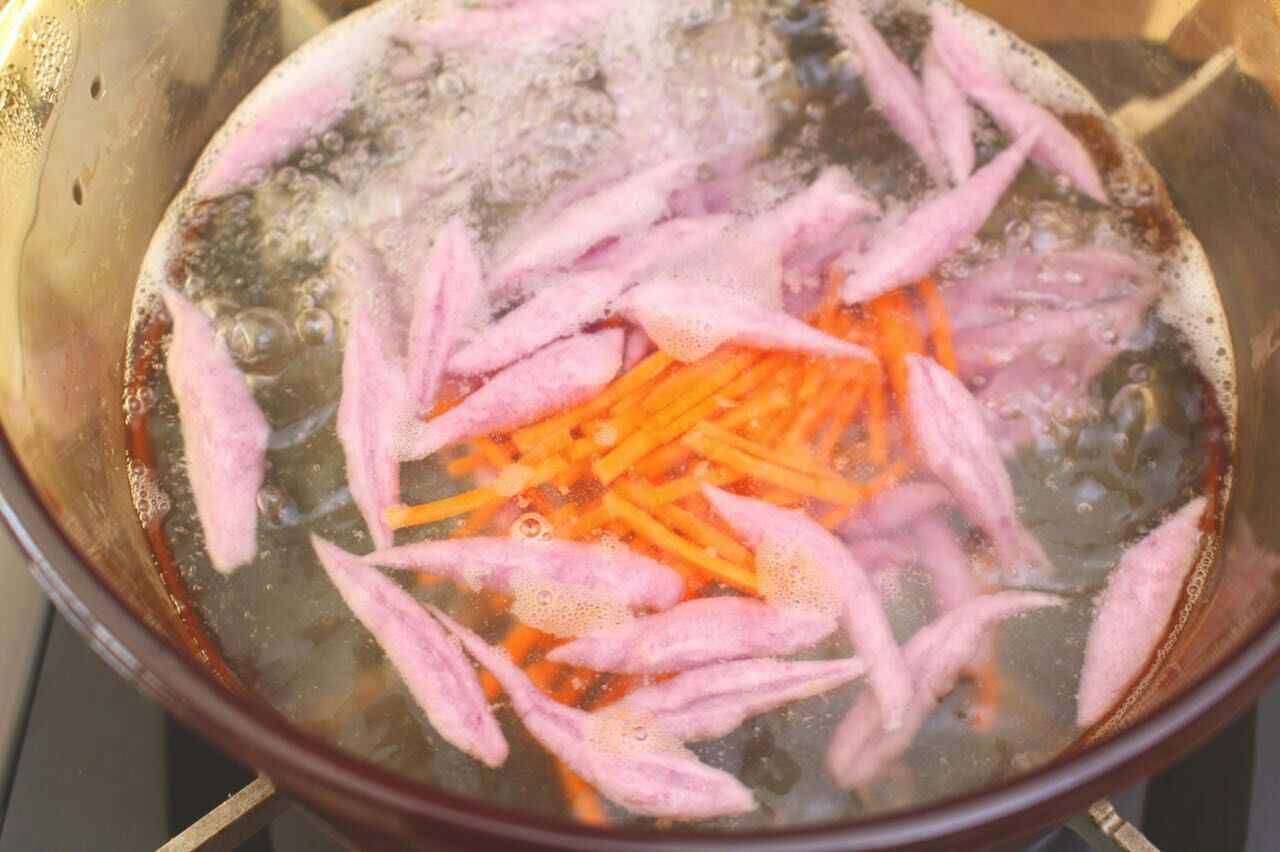 蔬菜剪刀面  宝宝健康食谱的做法图解9