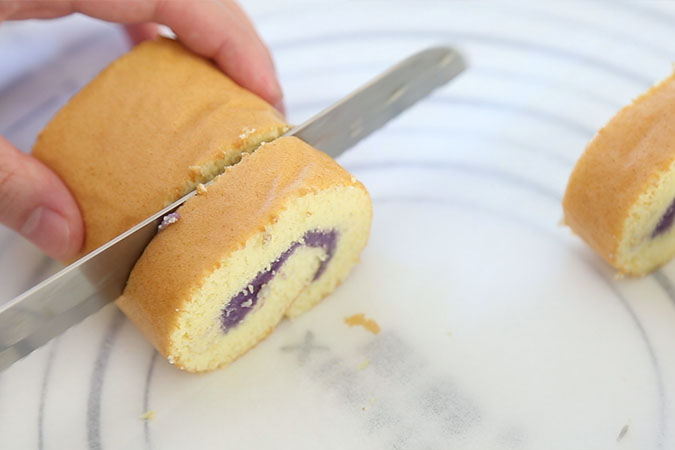 紫薯蛋糕卷 宝宝辅食微课堂的做法图解22