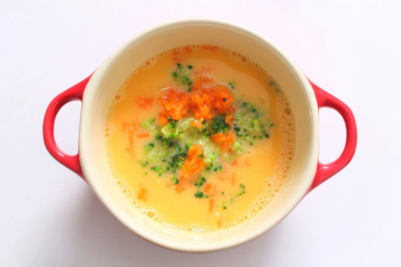 西蓝花蛋蒸饭 宝宝健康食谱的做法图解6