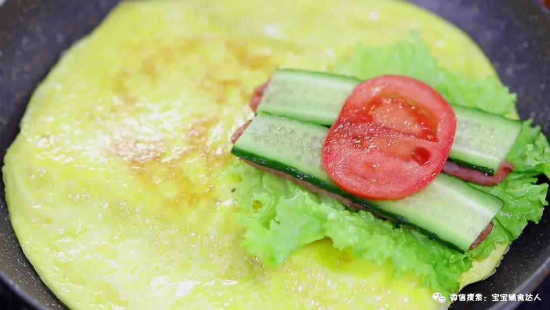 蛋皮三明治 宝宝辅食食谱的做法图解9