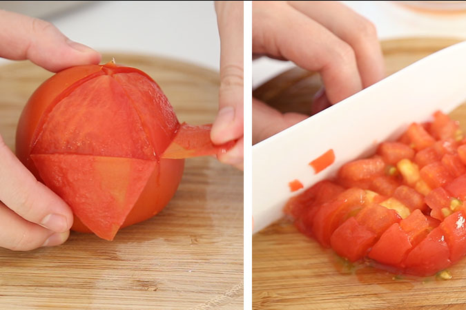 番茄花菜豆腐 宝宝辅食微课堂的做法图解3