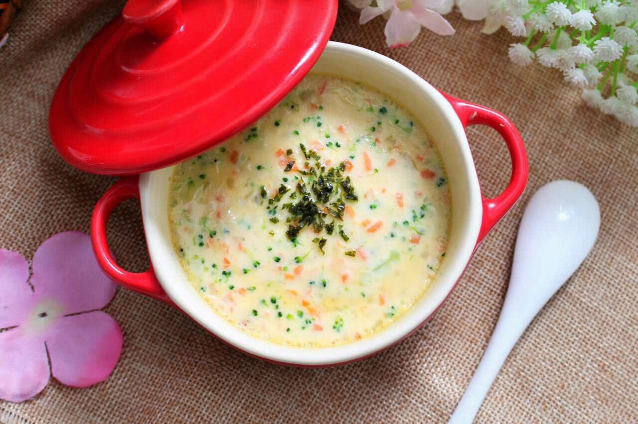 西蓝花蛋蒸饭 宝宝健康食谱的做法图解9