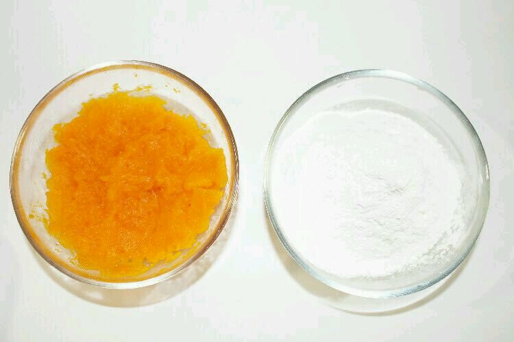 超级Q弹软的营养小饼，南瓜豆沙饼的做法图解3