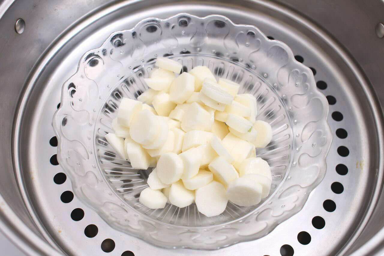 山药奶酪球 宝宝健康食谱的做法图解2